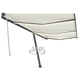 Vidaxl Luifel extensible manuellement avec la Crème à LED 600x350 cm -Colore