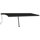 Vidaxl Luifel extensible manuellement avec une couleur anthracite LED 600x350 cm