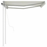 Vidaxl Luifel est automatiquement extensible avec des poteaux de 3,5x2,5 M CRAME -COLORES
