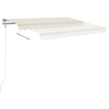 Vidaxl Luifel est automatiquement extensible avec des poteaux 4,5x3,5 M CRAME -COLORES