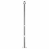 Douche extérieure vidaxl avec base brune 220 cm en acier inoxydable