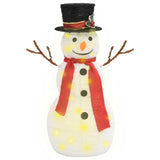 Vidaxl decoratieve sneeuwpop led 60 cm luxe stof