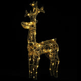 Vidaxl Decoraciones navideñas Reindeer 90 LED 60x16x100 cm acrílico