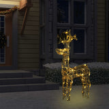 Vidaxl Christmas Decorations Reindeer 90 LEDS 60X16X100 CM acrylique