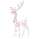 Vidaxl Christmas Decorations Reindeer 140 LEDS 120 cm acrylique chaud blanc