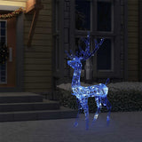 Vidaxl Christmas Decorations Reindeer 140 LEDS 120 cm Bleu acrylique