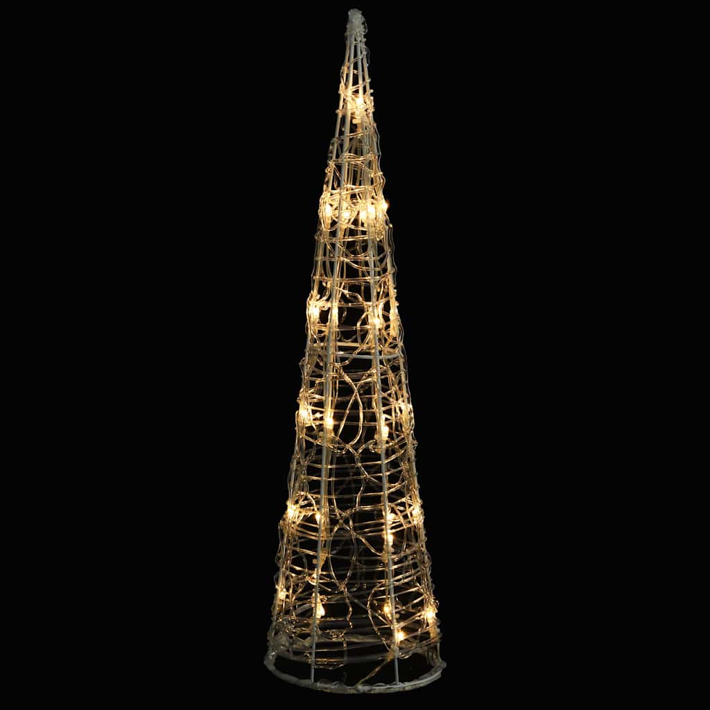 Vidaxl Cône léger LED 60 cm acrylique blanc chaud et chaud
