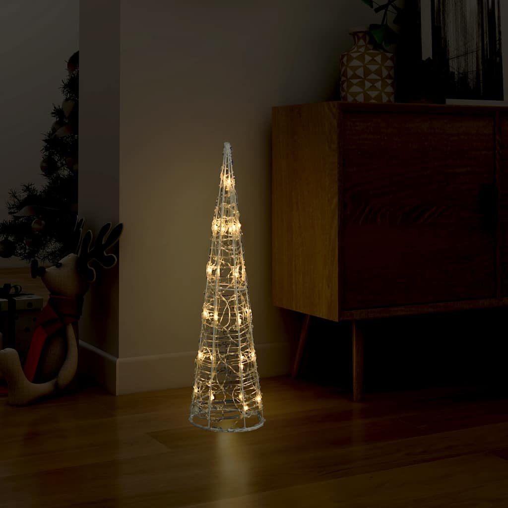 Vidaxl Cône léger LED 60 cm acrylique blanc chaud et chaud