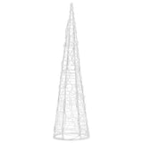 Vidaxl Cone léger LED décoratif blanc froid blanc 60 cm acrylique