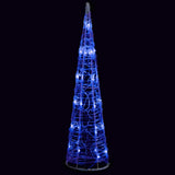 Vidaxx cône lumineux décoratif LED bleu 60 cm acrylique