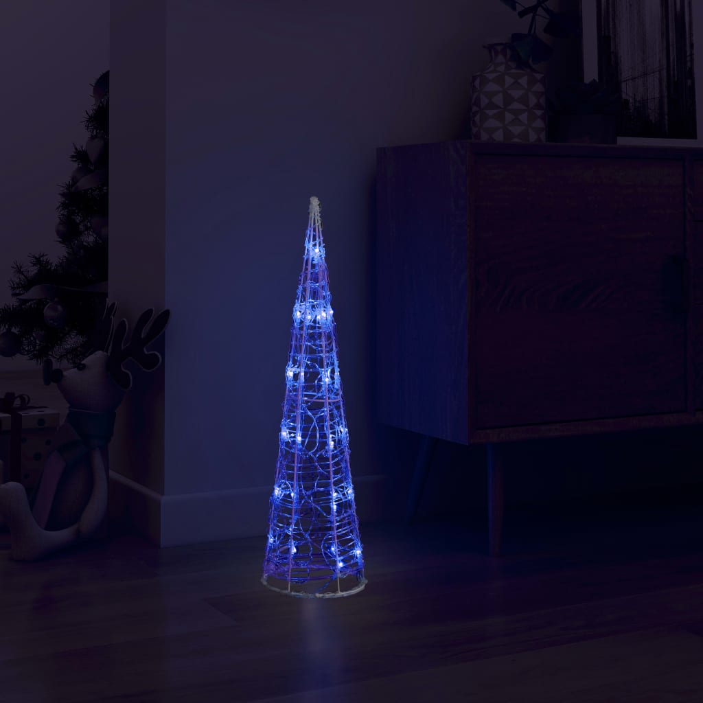 Vidaxx cône lumineux décoratif LED bleu 60 cm acrylique