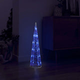 Vidaxx cône lumineux décoratif LED bleu 60 cm acrylique