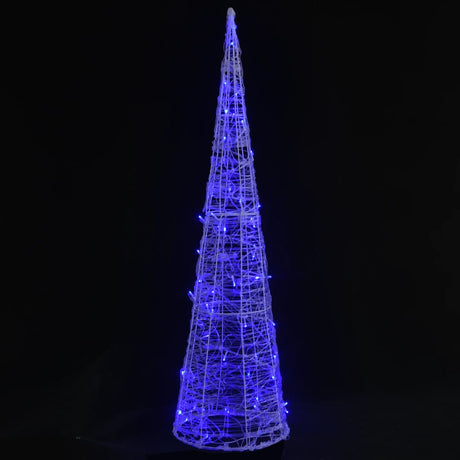 Vidaxl Cône léger LED Bleu 120 cm acrylique