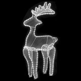 Vidaxl Christmas Decorations Reindeer avec Mesh 306 LEDS 60X24X89 CM