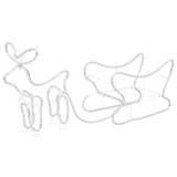 Vidaxl Christmas Decoration Reindeer and Slee 252 LEDS