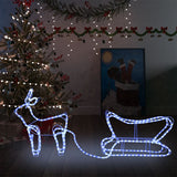 Vidaxl Christmas Decoration Renideer i Slee 252 LED