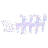 Vidaxl Christmas Decoration Rendeer et SLED 280x28x55 cm acrylique
