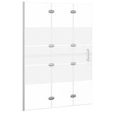 Enceinte de douche Vidaxl 100x140 cm ESG blanc