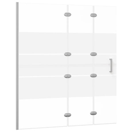Enceinte de douche vidaxl pliable 120x140 cm ESG blanc