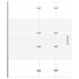 Enceinte de douche vidaxl pliable 120x140 cm ESG blanc