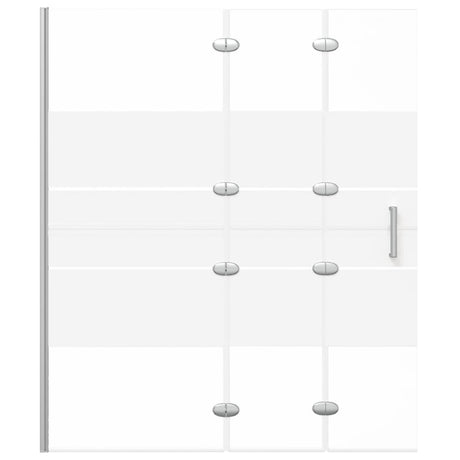 Enceinte de douche vidaxl pliable 120x140 cm ESG blanc