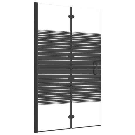 Enceinte de douche vidaxl pliable 80x140 cm noir