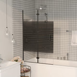 Enceinte de douche vidaxl pliable 80x140 cm noir