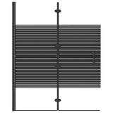Enceinte de douche vidaxl 100x140 cm ESG noir