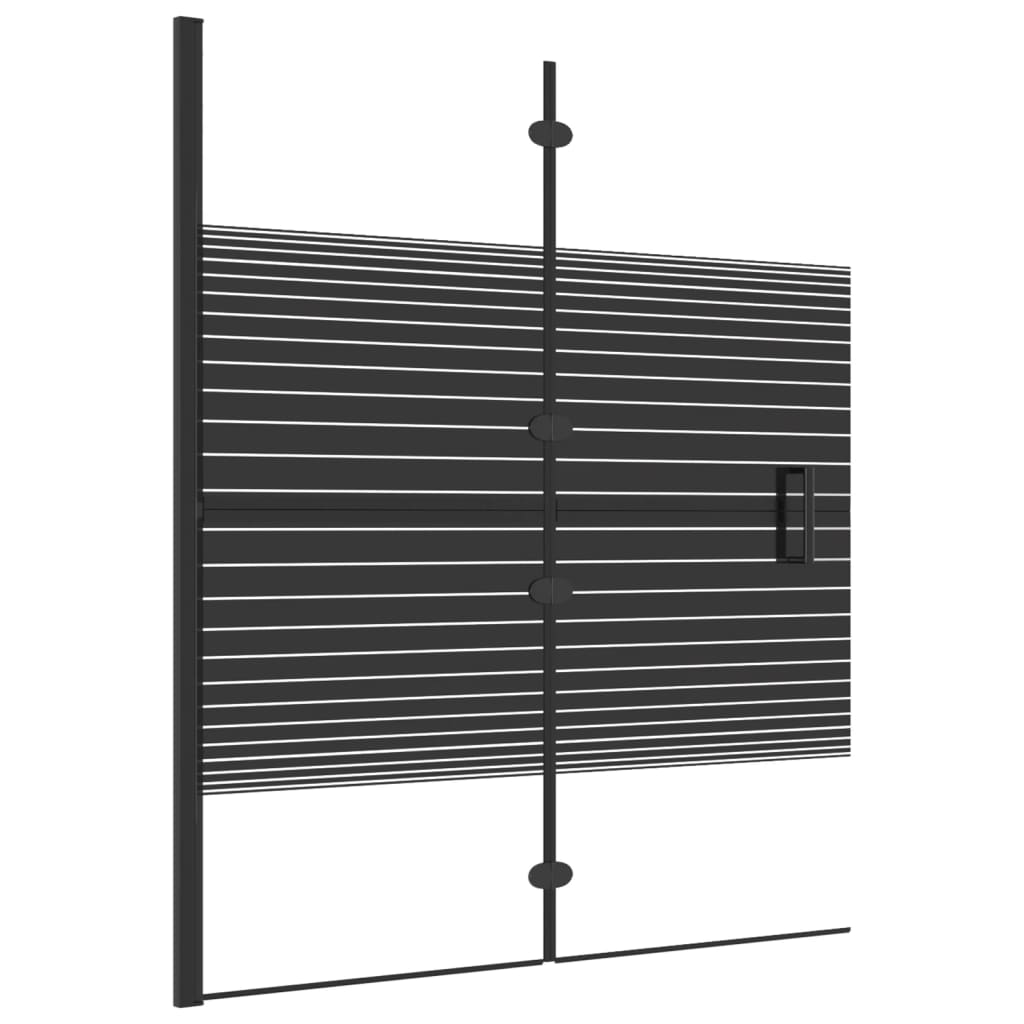 Vidaxl shower enclosure Collapsible 120x140 cm ESG Black