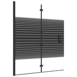 Enceinte de douche vidaxl pliable 120x140 cm ESG noir