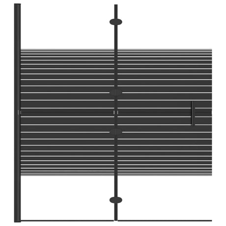 Enceinte de douche vidaxl pliable 120x140 cm ESG noir