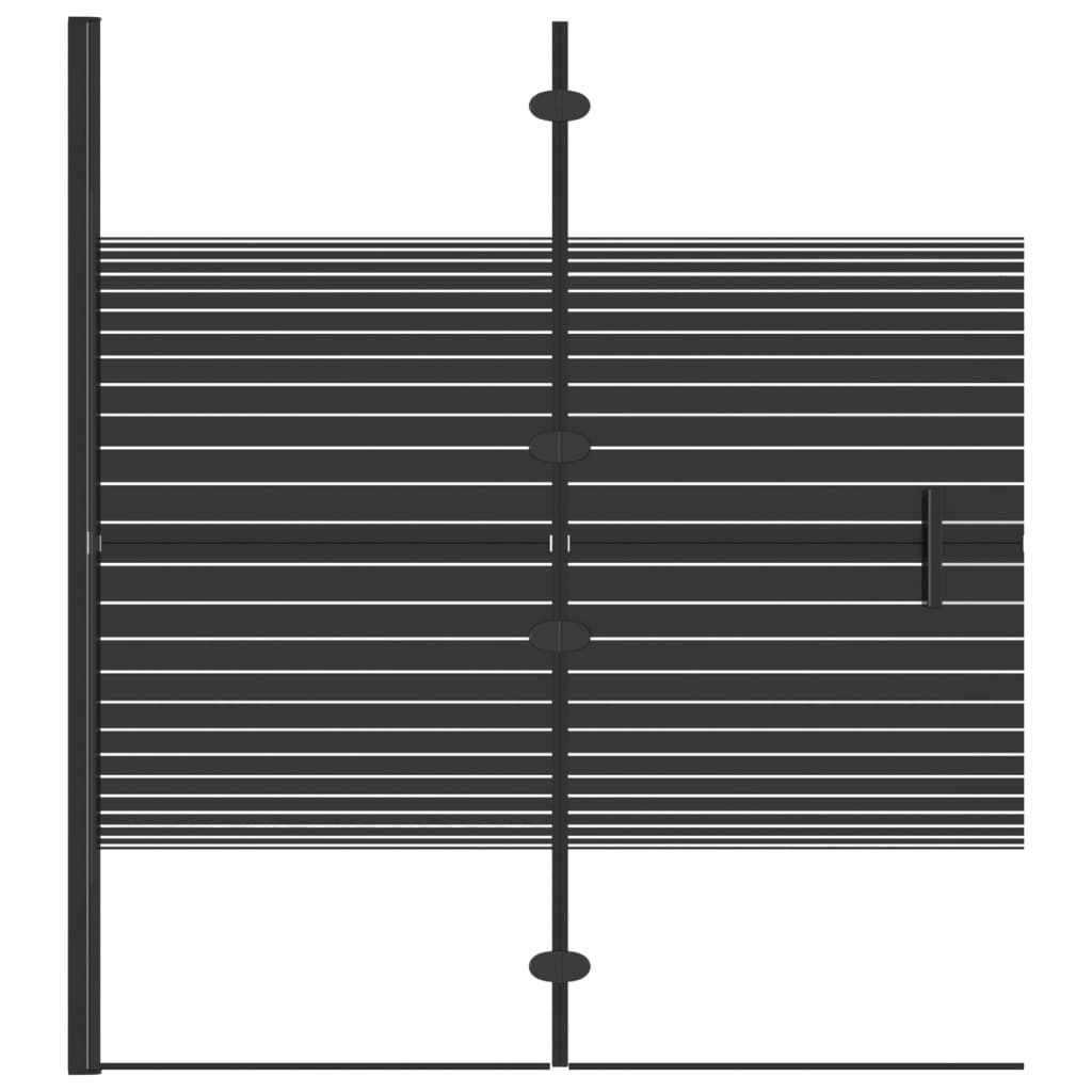 Vidaxl Shower Lainose Clunsable 120x140 cm esg czarny