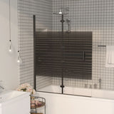 Vidaxl shower enclosure Collapsible 120x140 cm ESG Black