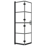 Vidaxl shower enclosure Collapsible 80x140 cm Black