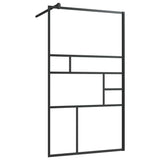 Vidaxl Walk-In Walk-In Walk Mur 90x195 cm ESG-GLAS transparent et noir