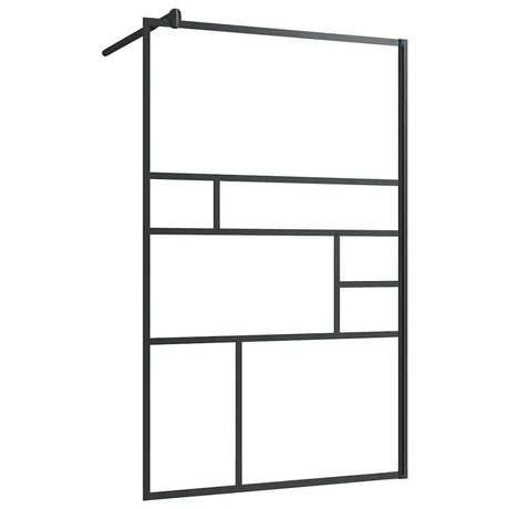Vidaxl Walk-In Walk-In Walk Murn 100x195 cm esg-glas transparent et noir