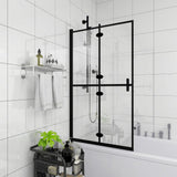 Enceinte de douche Vidaxl 80x140 cm ESG noir