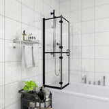 Vidaxl shower enclosure 100x140 cm ESG black