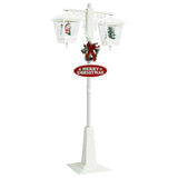 Lampe Vidaxl Straat avec Santa Claus 81x40x188 cm PVC blanc et rouge