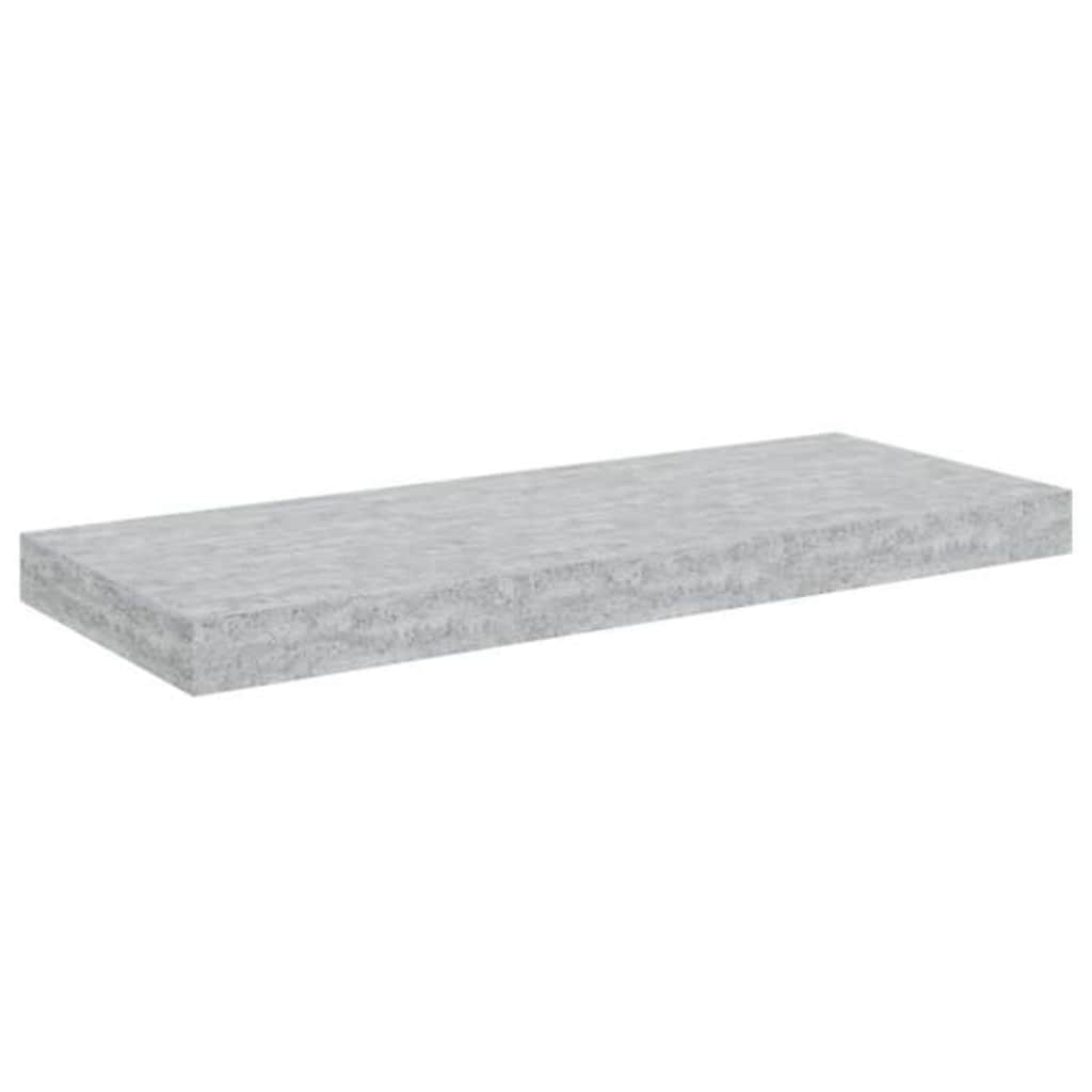 Vidaxl wandschap zwevend 60x23,5x3,8 cm mdf betongrijs