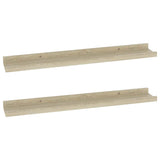 Vidaxl wandplanken 2 st sonoma eiken 60x9x3 cm