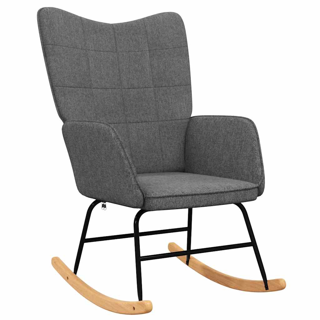 Vidaxl schommelstoel stof donkergrijs