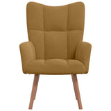 Vidaxl relaxstoel fluweel bruin
