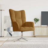 Vidaxl relaxstoel fluweel bruin