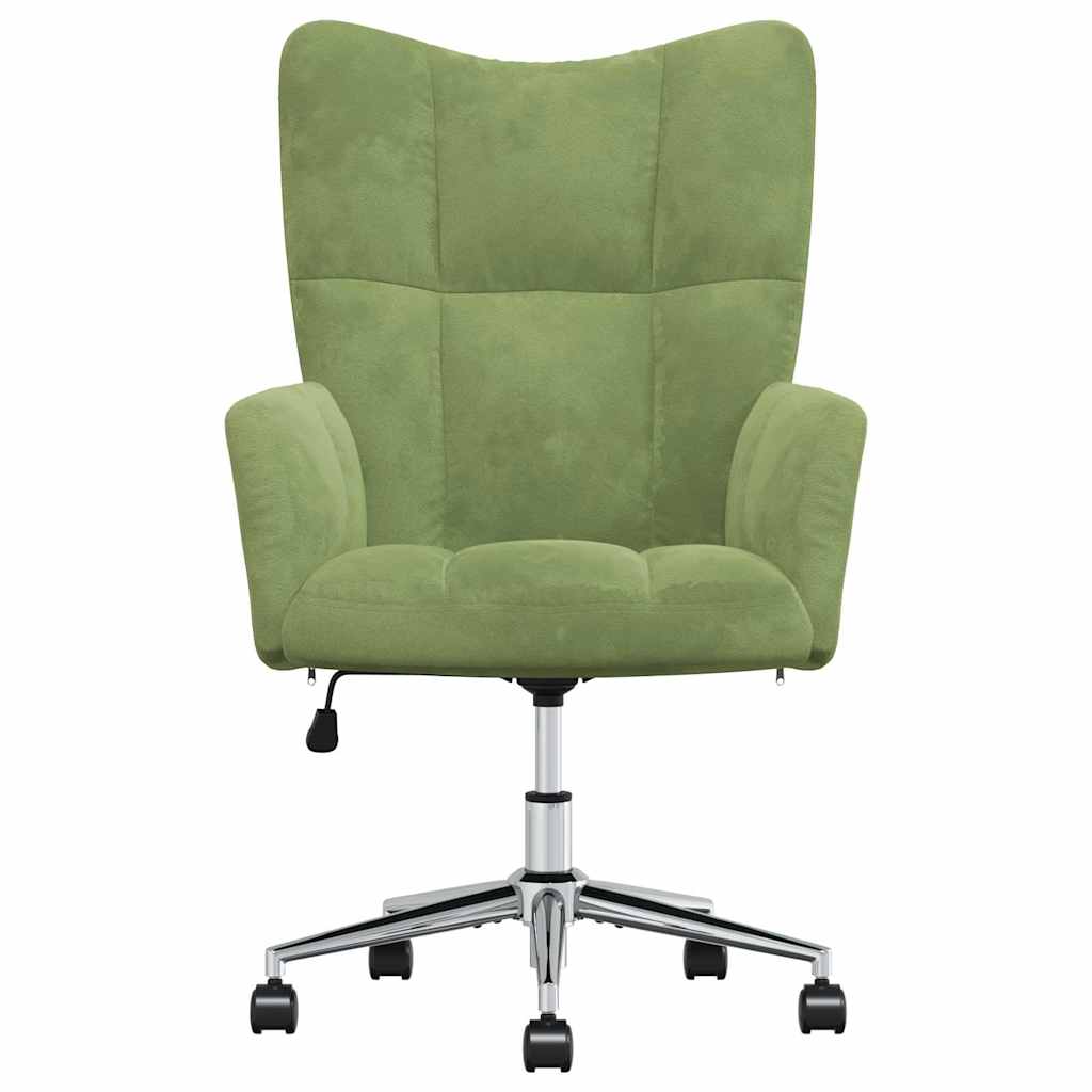 Vidaxl relaxstoel fluweel lichtgroen