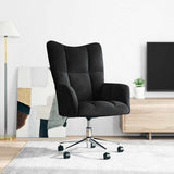 Vidaxl relaxstoel fluweel zwart