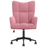Vidaxl relaxstoel fluweel roze