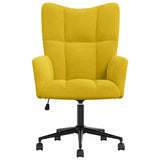 Vidaxl relaxstoel fluweel mosterdgeel