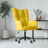 Vidaxl relaxstoel fluweel mosterdgeel