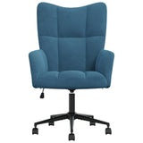 Vidaxl relaxstoel fluweel blauw